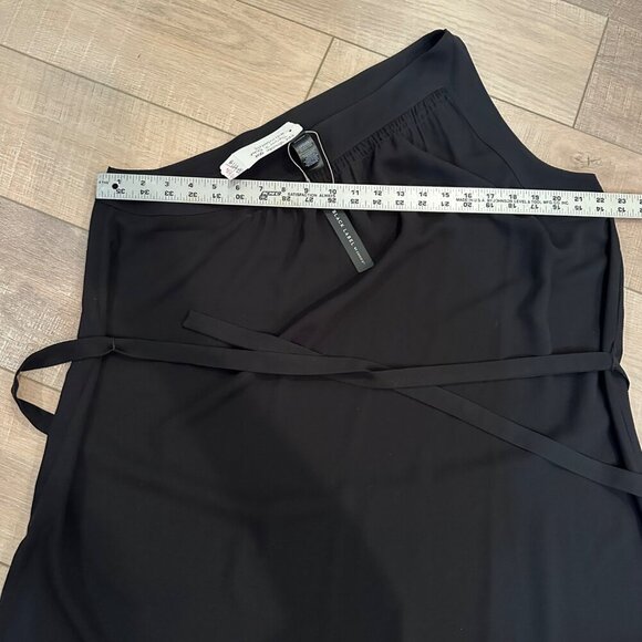 Chicos Black One-Shoulder Wrap Top Size 2 Womens NEW US LARGE 12 - Picture 3 of 7